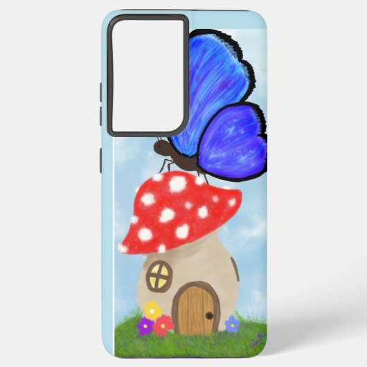Butterfly Phone Case Samsung Galaxy Hülle (Rückseite)