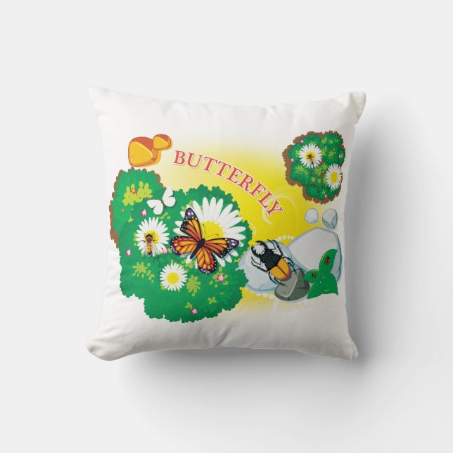 BUTTERFLY Pillow Kissen (Vorderseite)