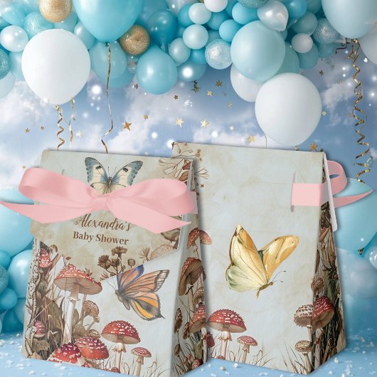 Butterfly Pilz-Wald Natur Kinderdusche Geschenkschachtel