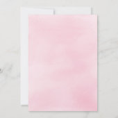 Butterfly Pink Baby Dusche Einladung (Rückseite)