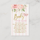 Butterfly Pink Baby Dusche Mädchen bringen ein Buc Begleitkarte (Vorderseite)