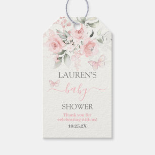 Butterfly Pink Blumenspeck Baby Dusche Geschenk Ta Geschenkanhänger