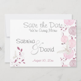 Butterfly Pink Chrysanthema Save the Date