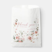 Butterfly Pink Floral Baby Shower fluttering von Geschenktütchen (Vorderseite)