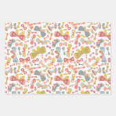 Butterfly Pink Green Geschenkpapier Set (Vorderseite 2)