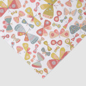 Butterfly Pink Green Seidenpapier (Ausschnitt)