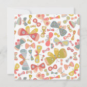 Butterfly Pink Green Wedding Einladung (Rückseite)