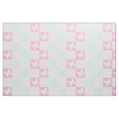 Butterfly Pink Mint Green Polka Dots Stoff (Yard (91,4 cm))