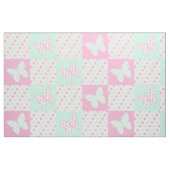 Butterfly Pink Mint Green Polka Dots Stoff (Fat Quarter (45,7 x 55,9 cm))
