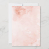 Butterfly Pink Rose Girl Baby Shower Invitation Einladung (Rückseite)