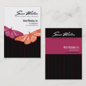 Butterfly Pinstripes Pro Artist Website Developer Visitenkarte (Vorne/Hinten)