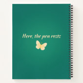 Butterfly Planner Notebook - Custom Gift for Her Notizblock (Rückseite)