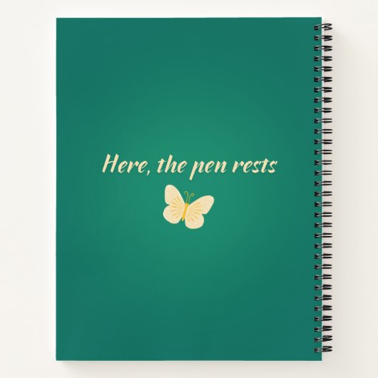Butterfly Planner Notebook Notizblock (Rückseite)
