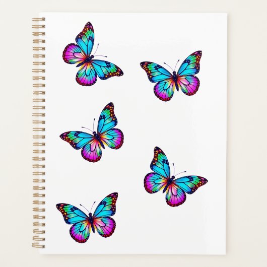 Butterfly Planner Weiß Planer (Vorderseite)