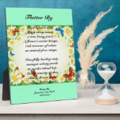 Butterfly Plaque Fotoplatte (Seite)