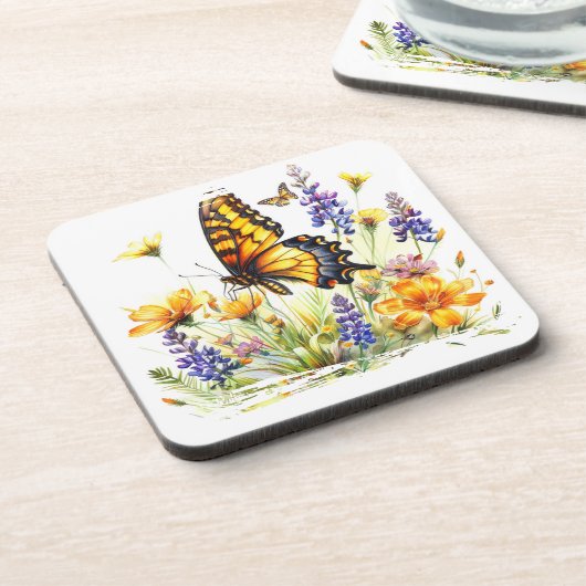 Butterfly Plastic Untersetzer Set (Linke Seite)