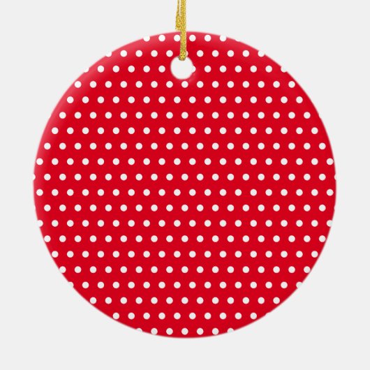 Butterfly Polka Dot Personalisiert Weihnachten Keramik Ornament (Hinten)