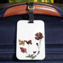 Butterfly Poppy-Blume Gepäckanhänger