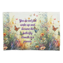 Butterfly Positives Mantra Quotes Custom Art Kissenbezug