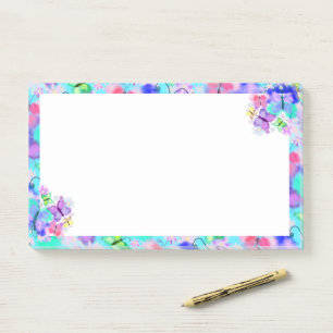 Butterfly Post es stellt fliegende Schmetterlinge Post-it Klebezettel