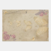 Butterfly Postal Briefmarke Print Pattern Geschenkpapier Set (Vorderseite)