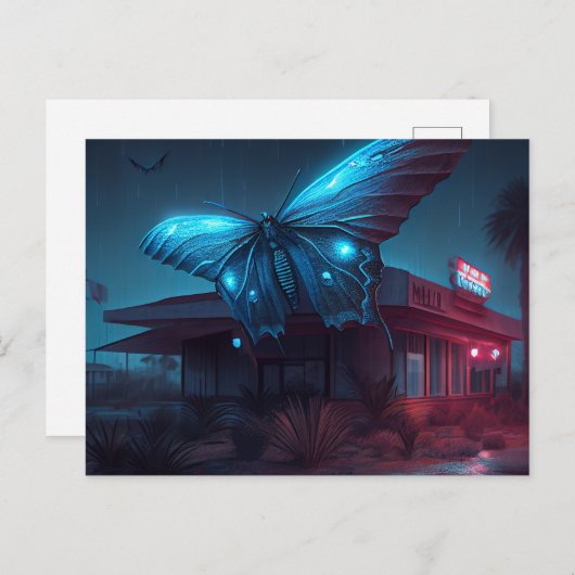 Butterfly-Postkarten Postkarte (Vorne/Hinten)