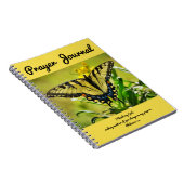 Butterfly Praetjournal Philemon 1:4 Notizblock (Rechte Seite)