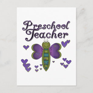 Butterfly Preschool Teacher Tshirts und Geschenke Postkarte