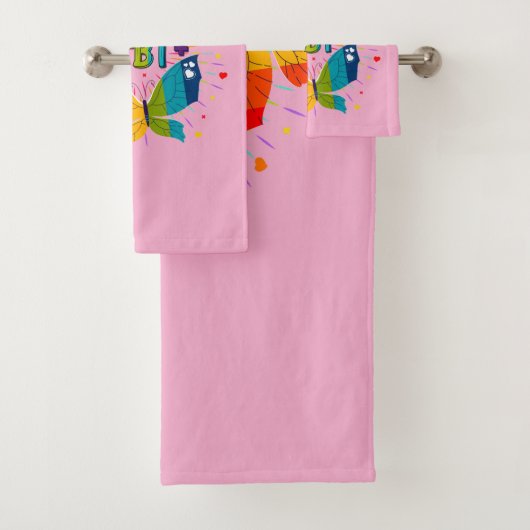 Butterfly Pride Liebe ist Liebe LGBT Awareness Badhandtuch Set (Insitu)