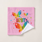 Butterfly Pride Liebe ist Liebe LGBT Awareness Badhandtuch Set (Waschlappen)
