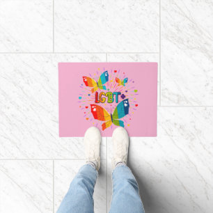 Butterfly Pride Liebe ist Liebe LGBT Awareness Fußmatte