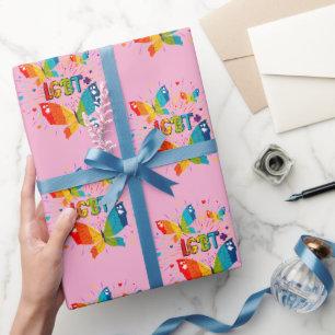 Butterfly Pride Liebe ist Liebe LGBT Awareness Geschenkpapier