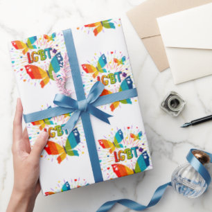 Butterfly Pride Liebe ist Liebe LGBT Awareness Geschenkpapier