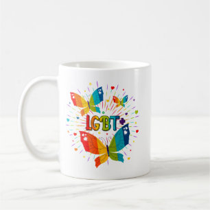 Butterfly Pride Liebe ist Liebe LGBT Awareness Kaffeetasse