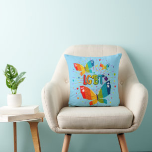 Butterfly Pride Liebe ist Liebe LGBT Awareness Kissen