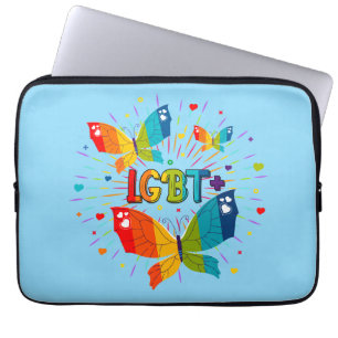 Butterfly Pride Liebe ist Liebe LGBT Awareness Laptopschutzhülle