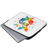 Butterfly Pride Liebe ist Liebe LGBT Awareness Laptopschutzhülle (Vorne Knopf)