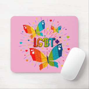 Butterfly Pride Liebe ist Liebe LGBT Awareness Mousepad