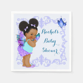 Butterfly Princess Baby Girl Lavender Napkins Serviette