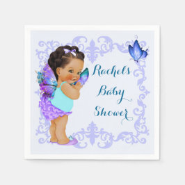 Butterfly Princess Baby Girl Lavender Napkins Serviette