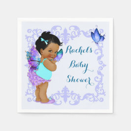 Butterfly Princess Baby Girl Lavender Serviette