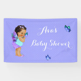 Butterfly Princess Baby Girl Lila Lavender Banne Banner