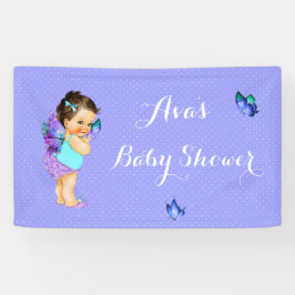 Butterfly Princess Baby Girl Lila Lavender Banne Banner