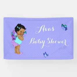 Butterfly Princess Baby Girl Lila Lavender Banner