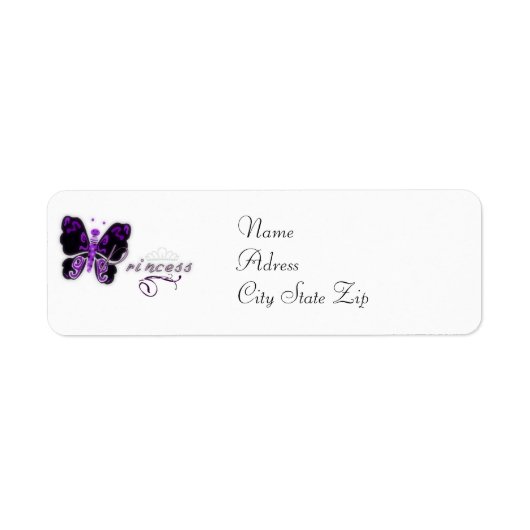 Butterfly Princess Tags (Vorne)