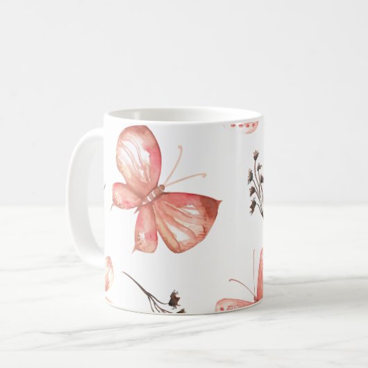 Butterfly Print  Kaffeetasse (Vorderseite Links)