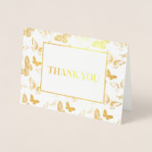 Butterfly Print Vielen Dank Folienkarte (Vorderseite)