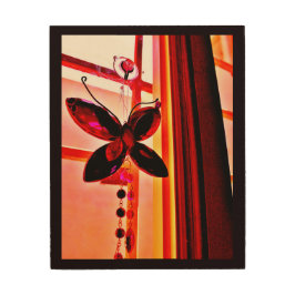 Butterfly Prism Holzleinwand