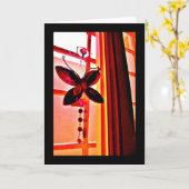 Butterfly Prism Karte (Gelbe Blume)