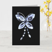 Butterfly Prism Karte (Gelbe Blume)